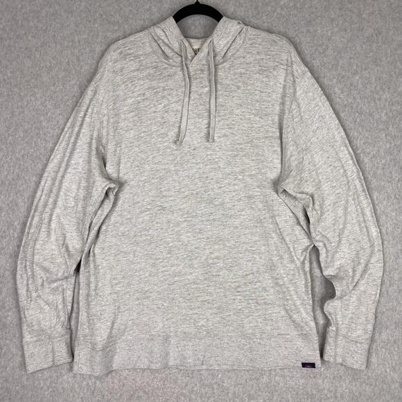 Faherty Other - Faherty Sweatshirt Mens XL Light Grey Sunwashed Slub Midweight Organic Hoodie